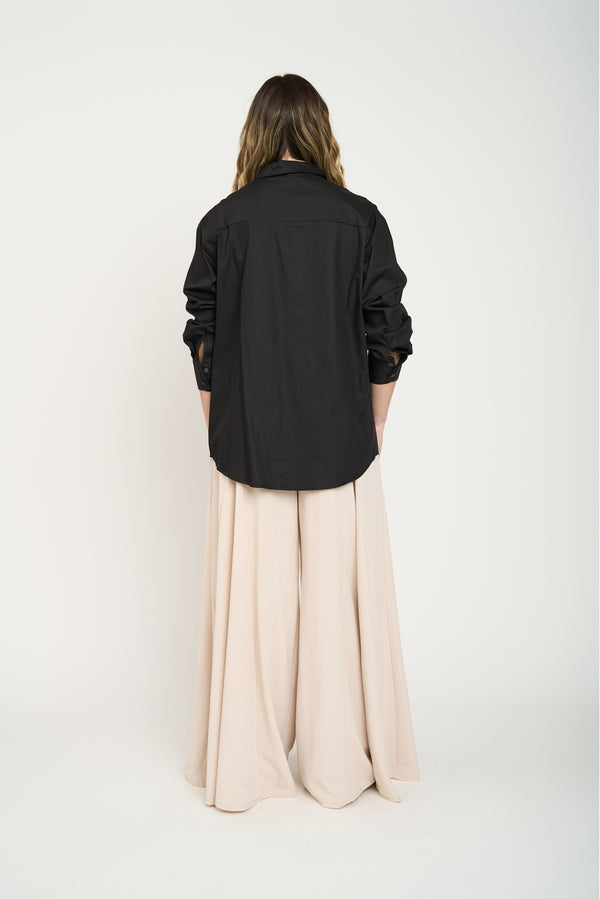 Blusa Mujer Clementina Negro Lineatre