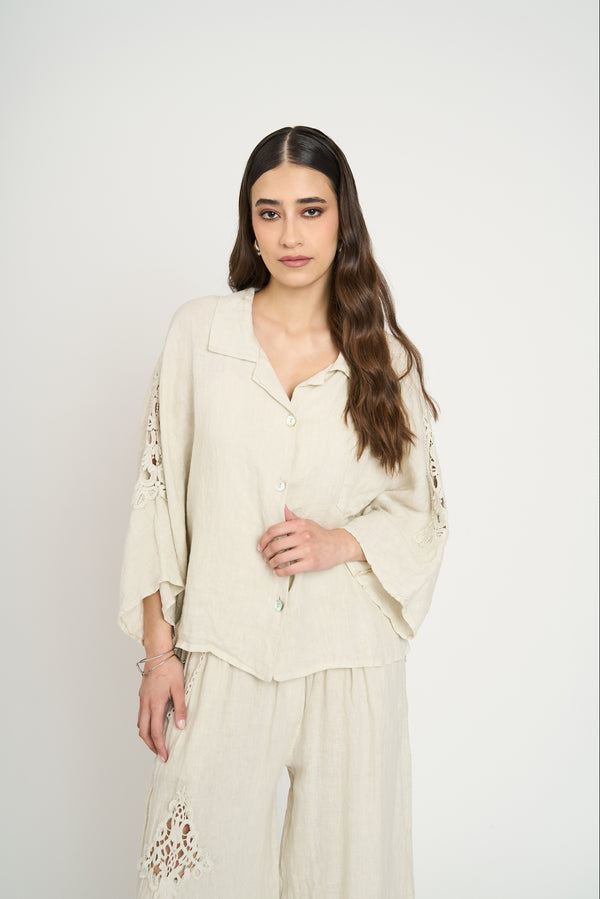 Chaqueta Mujer Allegra Beige Lineatre
