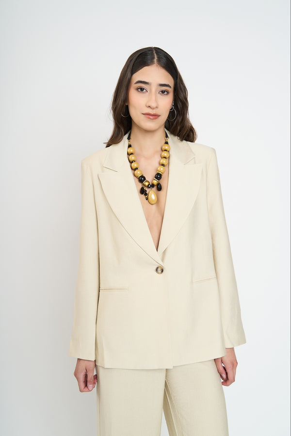 Chaqueta Mujer Antonia Beige Lineatre