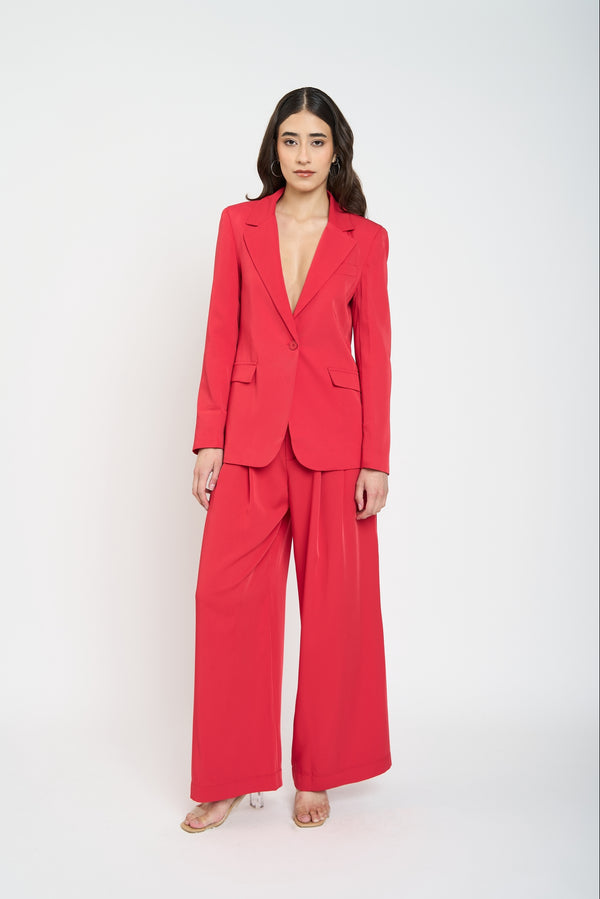 Chaqueta Mujer Laura Rojo Lineatre