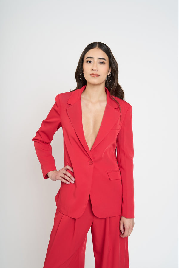 Chaqueta Mujer Laura Rojo Lineatre