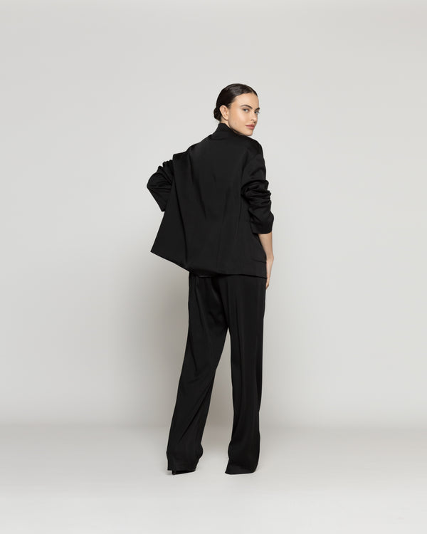 Chaqueta Mujer Tipo Blazer Clarissa Semiformal Negra Lineatre