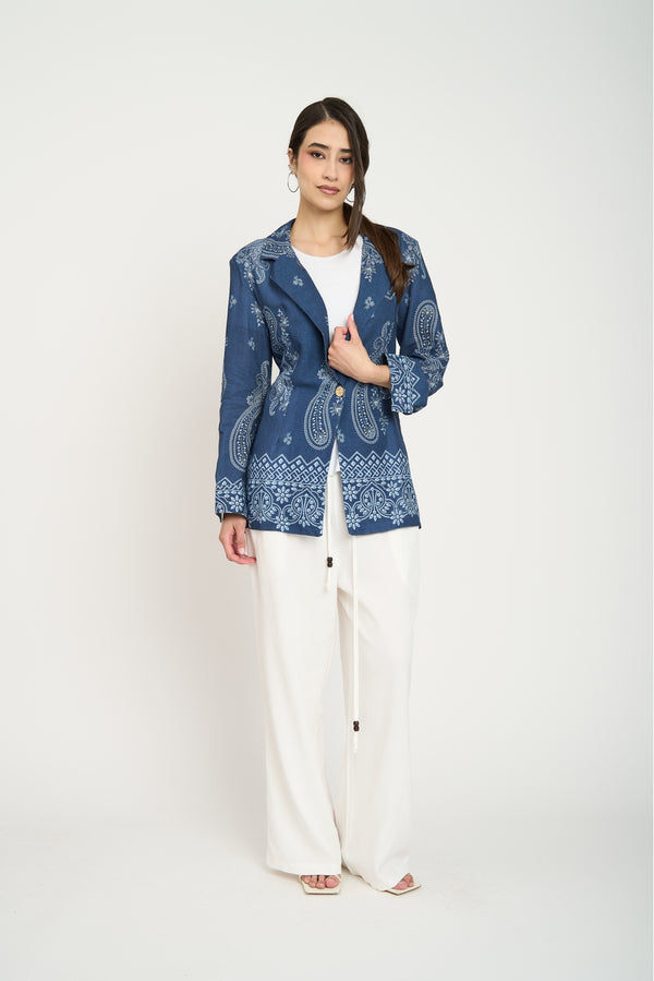 Chaqueta con Estampado Paisley Jeans Lineatre