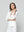 Chaqueta Mujer Tipo Blazer Caterina Con Botón Satinada Blanco Crudo Lineatre
