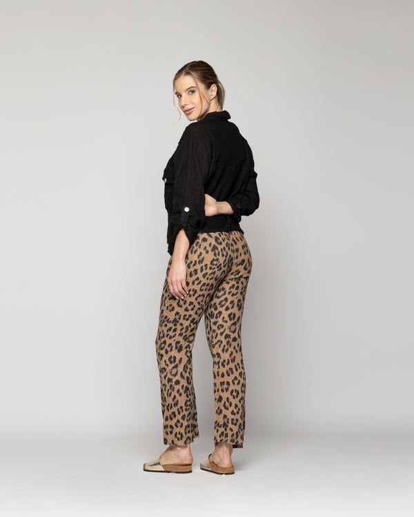 Chaqueta Mujer Chiara De Lino Con Bolsillos Negra Lineatre