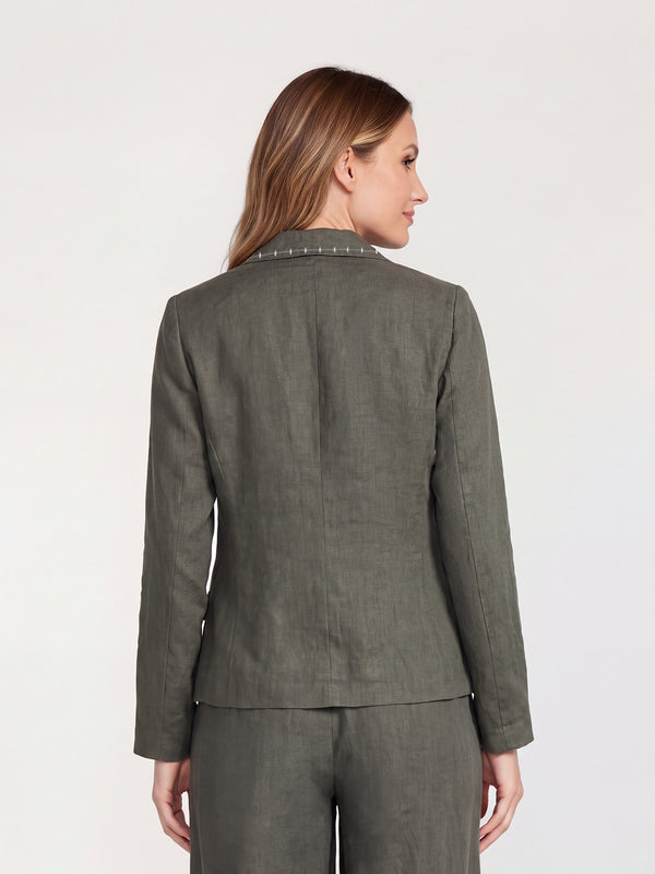 Chaqueta Mujer Giuliana Cuello con solapa Militar Lineatre
