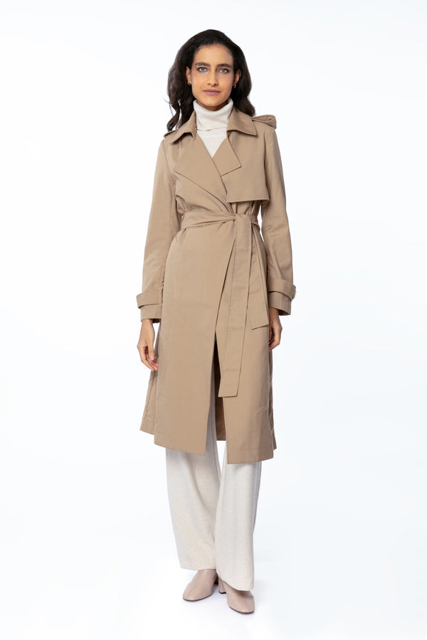 Trench Carla Camel