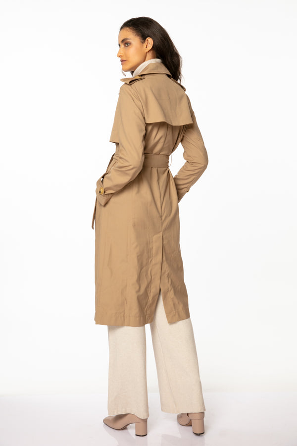 Trench Carla Camel