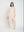 Pantalón Mujer Inés Largo 3/4 Tiro Alto Beige Lineatre