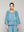 Chaqueta Mujer Celestina De Lino Con Botones Y Detalles Calados Azul Lineatre