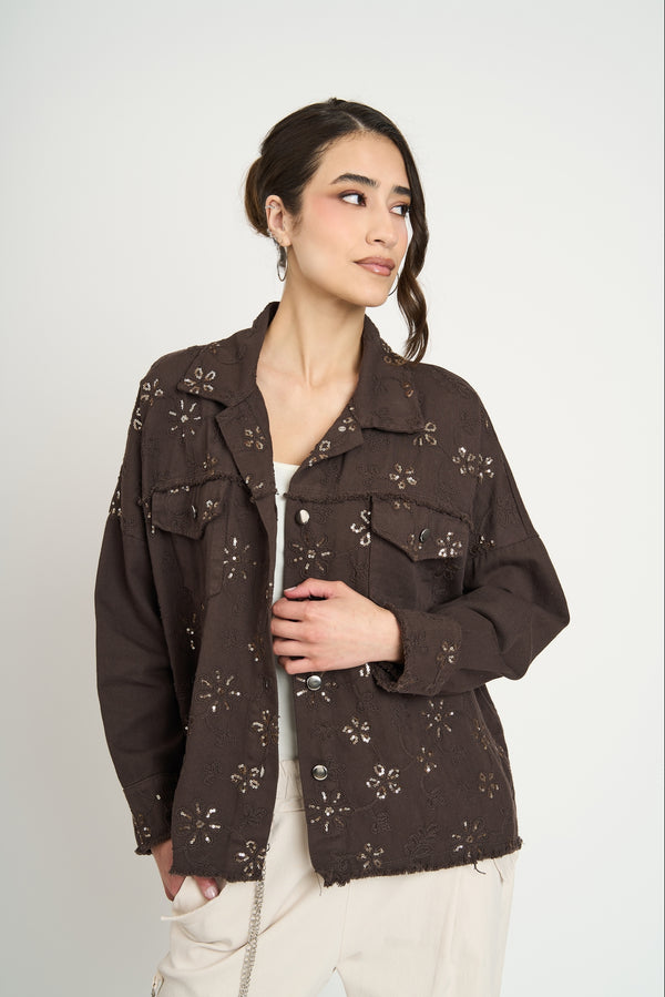Chaqueta Mujer Aurora Chocolate Lineatre