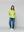 Chaqueta Mujer Concetta De Lino Con Botones Verde Lineatre