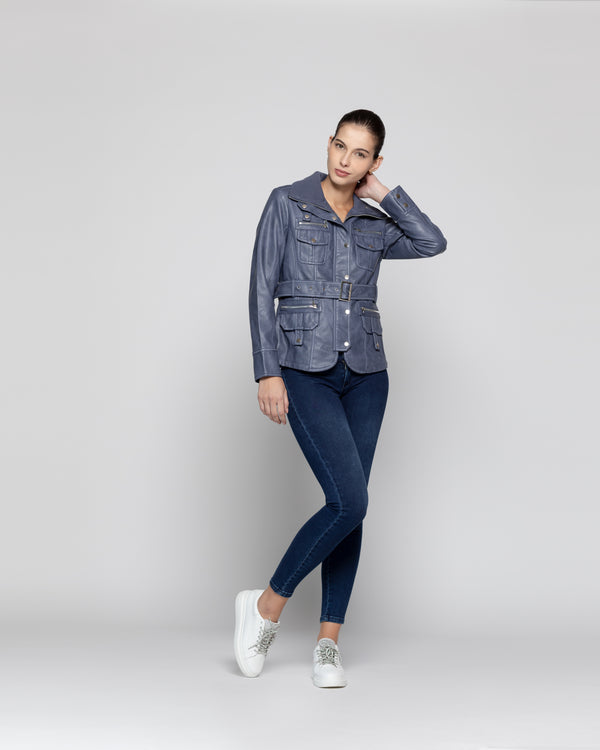 Chaqueta Mujer Chiara Azul Lineatre