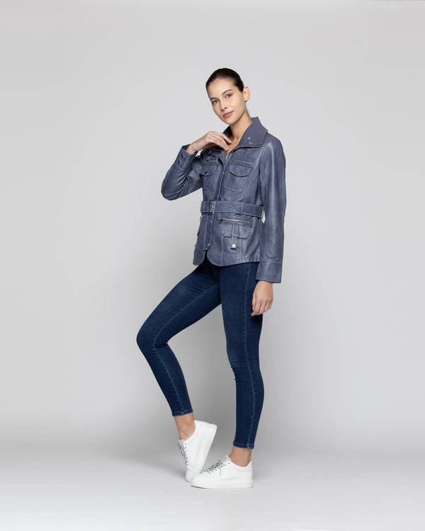 Chaqueta Mujer Chiara Azul Lineatre