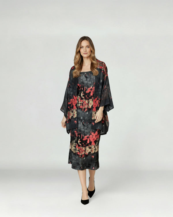 Spolverino Mujer Ottavia Relaxed fit Solapa Manga larga acampada Negro Lineatre