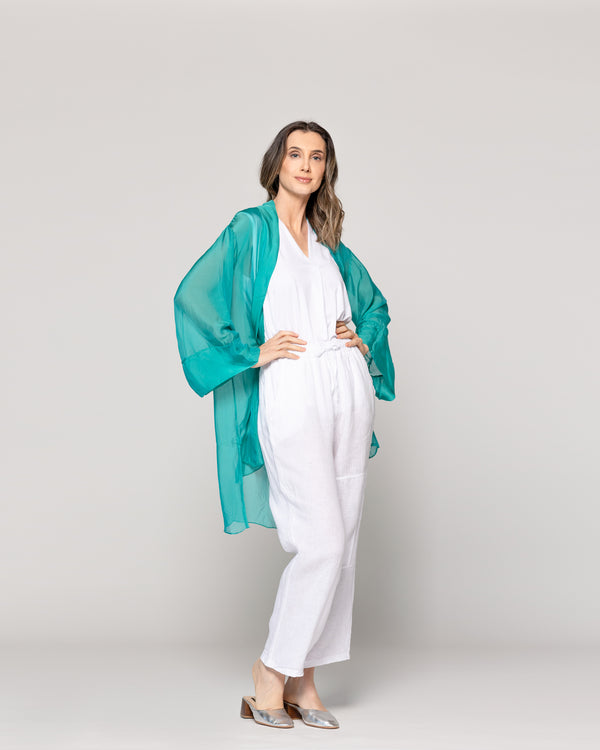 Tapado Mujer Spolverino Diana Verde Esmeralda Lineatre