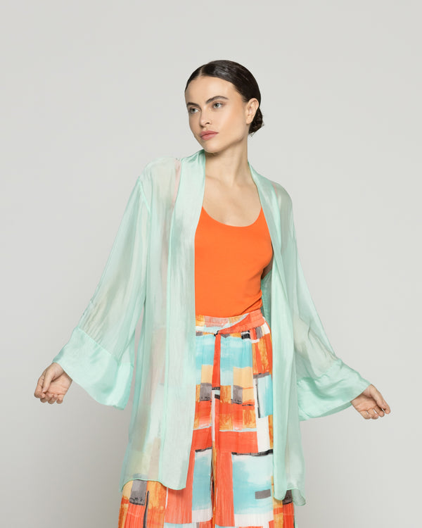 Tapado Mujer Spolverino Dafne Verde Menta Lineatre