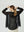 Spolverino Mujer Livia Relaxed fit Solapa Manga amplia y translúcida sin puño Negro Lineatre