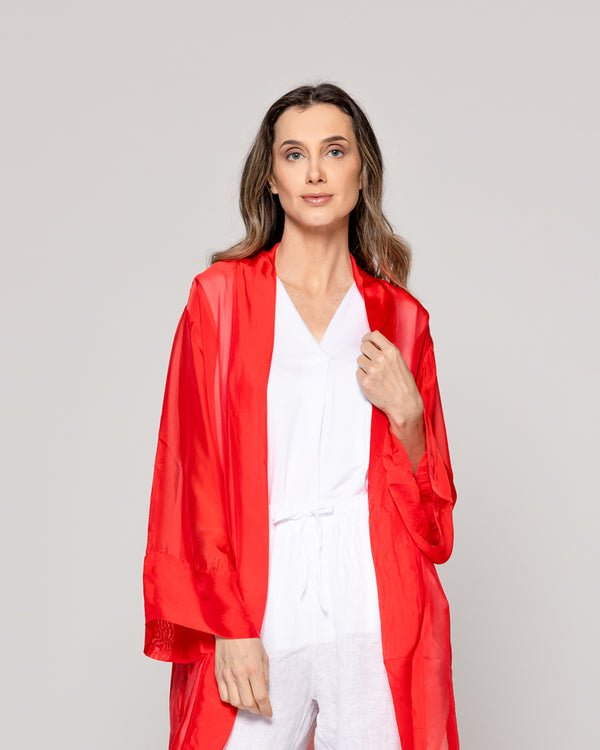 Tapado Mujer Spolverino Diana Rojo Lineatre