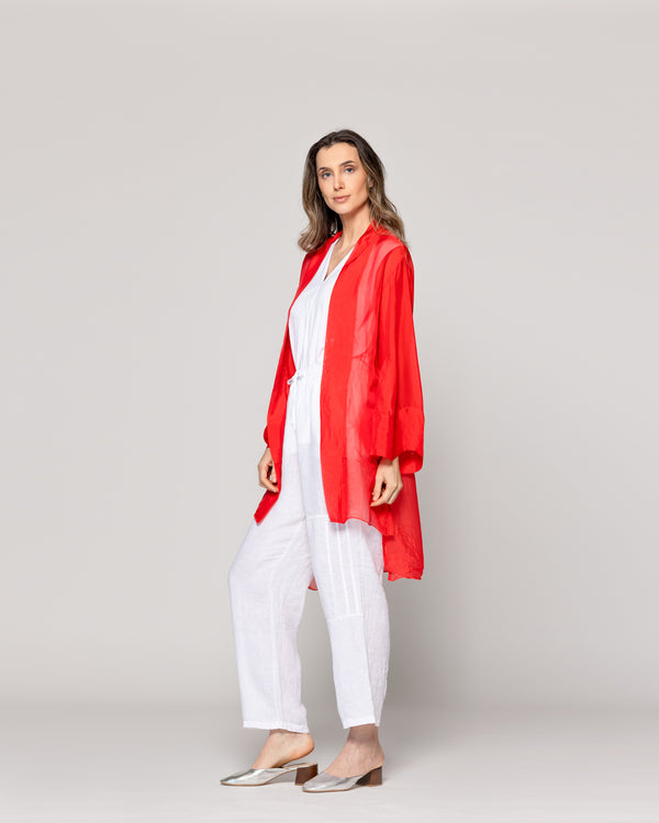 Tapado Mujer Spolverino Diana Rojo Lineatre