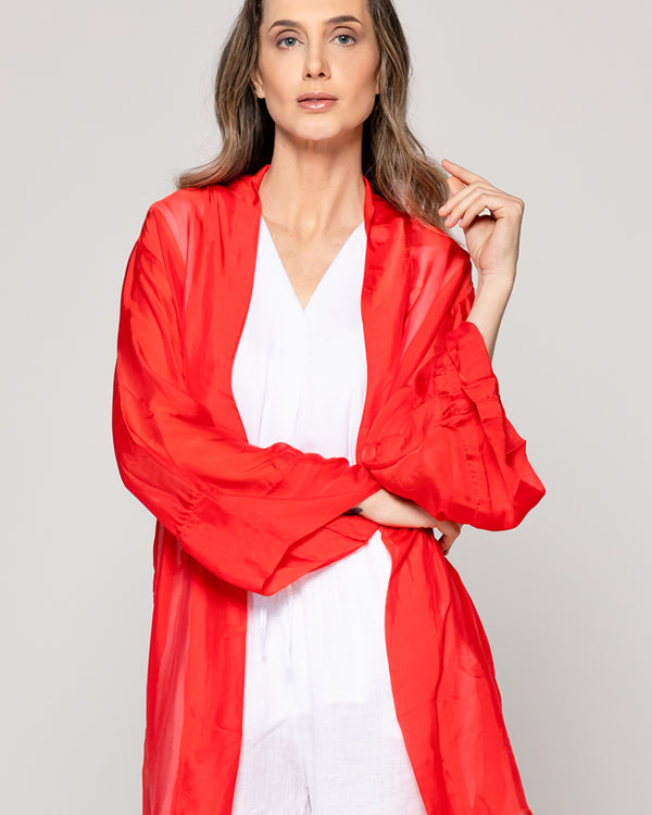 Tapado Mujer Spolverino Diana Rojo Lineatre