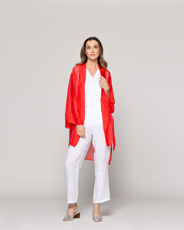 Tapado Mujer Spolverino Diana Rojo Lineatre