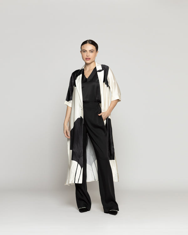 Spolverino Mujer Dalia Estampado Floral Maxi Lineatre