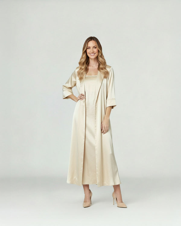 Spolverino Mujer Bianca Relaxed fit Solapa Manga corta con doblez Blanco Lineatre