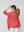 Tapado Mujer Lidonia Relaxed fit Solapa Manga 3/4 con caída recta Coral Lineatre