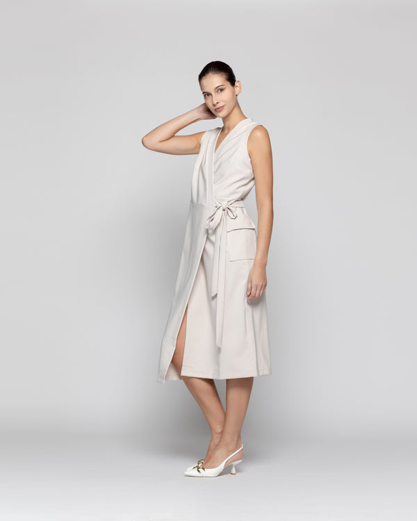 Tapado Mujer Amaia Beige Lineatre