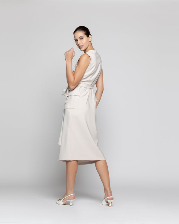 Tapado Mujer Amaia Beige Lineatre