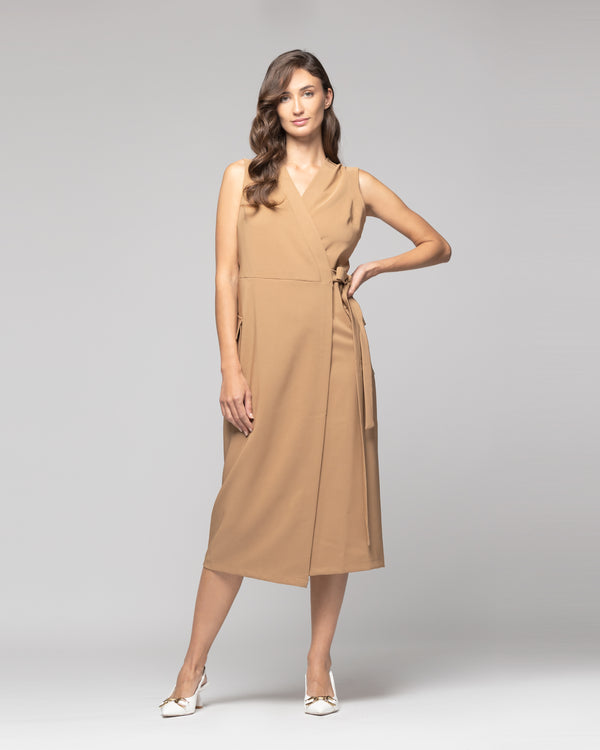 Tapado Mujer Amaia Camel Lineatre