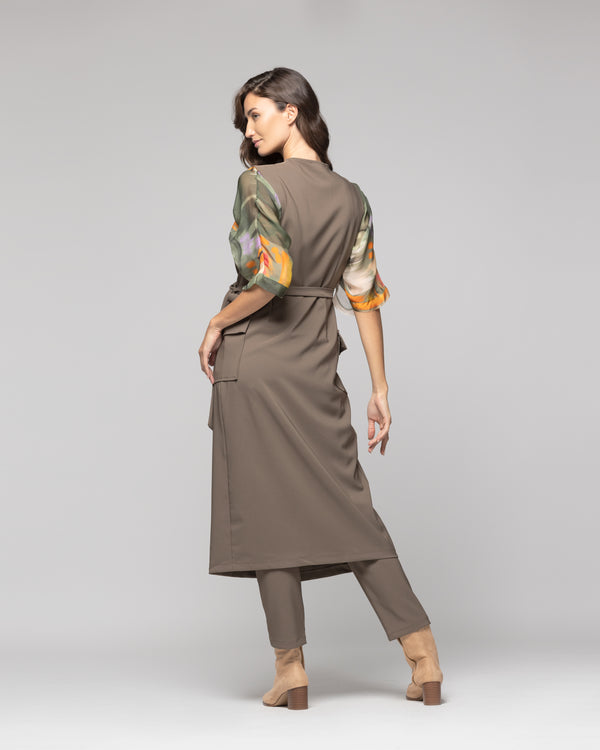 Tapado Mujer Amaia Café claro Lineatre