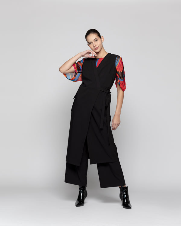 Tapado Mujer Amaia Negro Lineatre