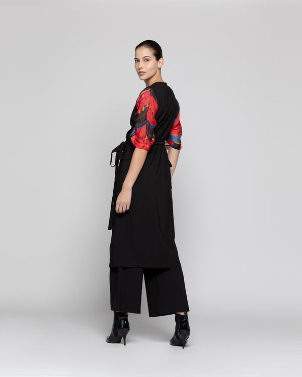 Tapado Mujer Amaia Negro Lineatre