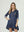 Spolverino Mujer Teodora Overside Cuello redondo Manga larga Jeans Lineatre