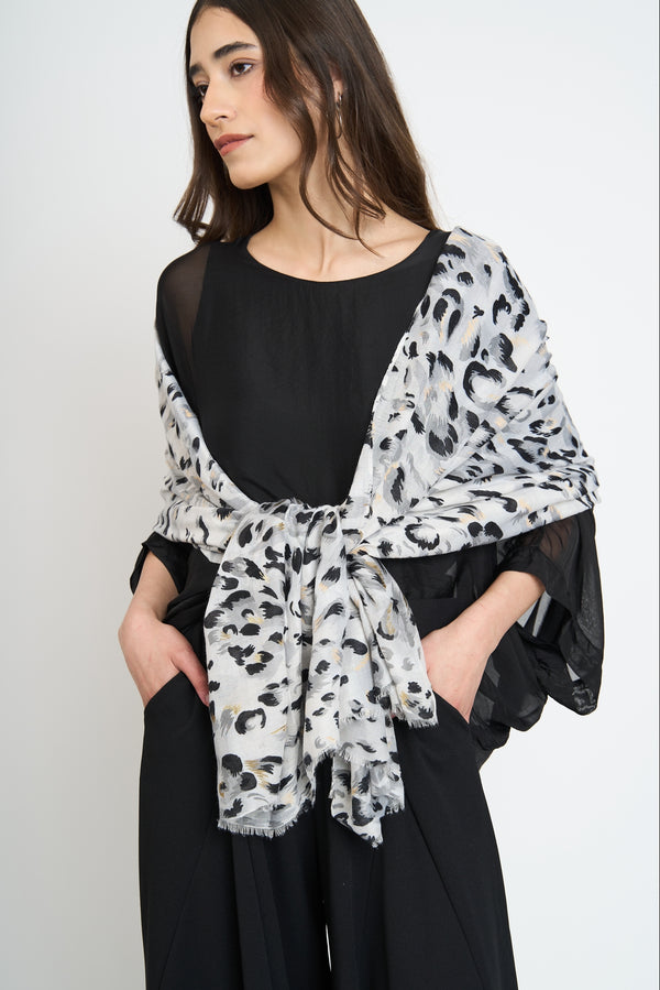 Echarpe Mujer Alma Gris Lineatre