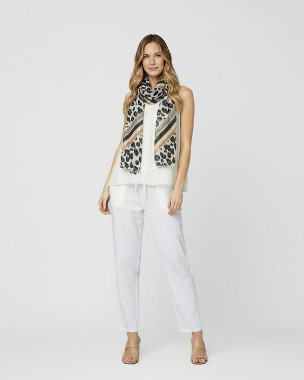 Echarpe Mujer Simona Gris Lineatre