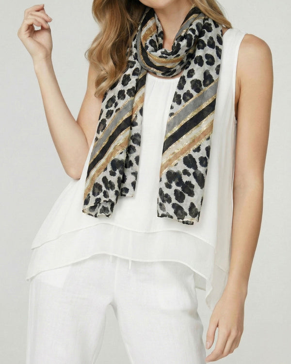 Echarpe Mujer Simona Gris Lineatre