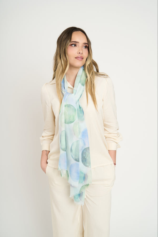 Echarpe Mujer Anita Verde Lineatre