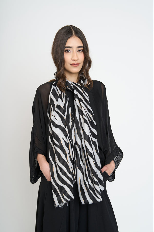 Echarpe Mujer Rosana Negro Lineatre