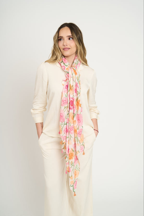 Echarpe Mujer Fabiola Fucsia Lineatre