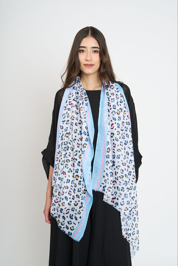 Echarpe Mujer Isidora Azul Lineatre