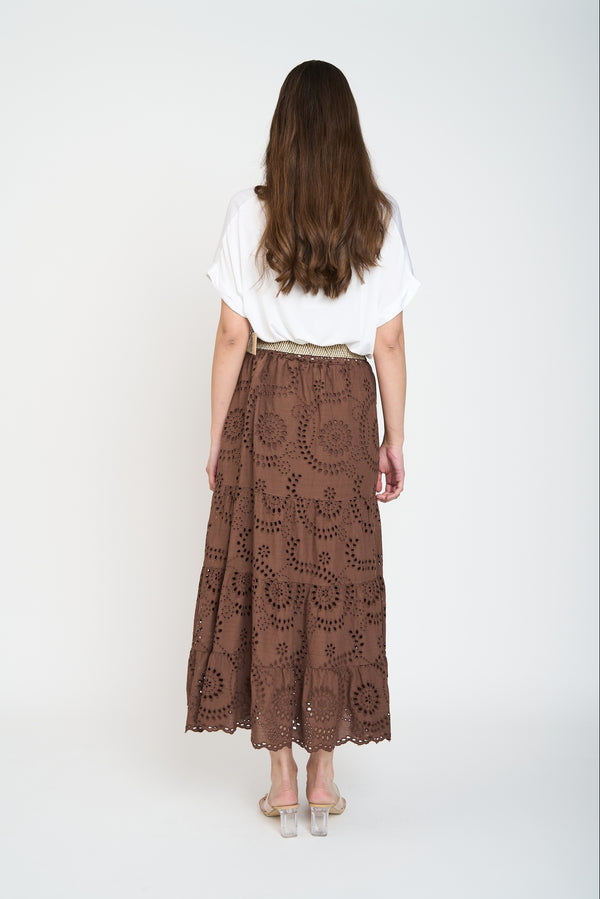 Falda Mujer Carmen Chocolate Lineatre