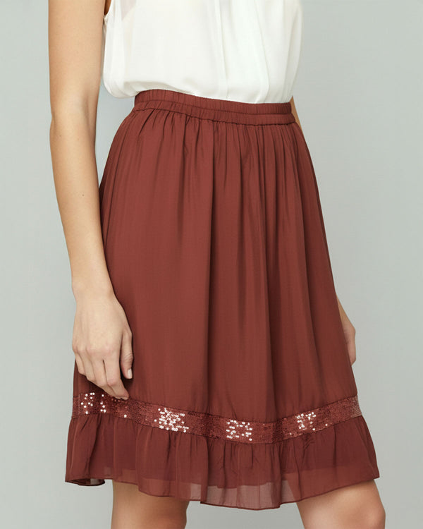 Falda Mujer Gemma Largo cierre Sin Rojo Lineatre