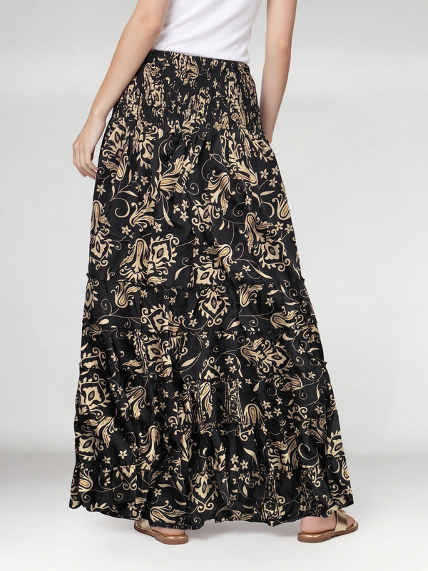 Falda Mujer Giovanna Negro Lineatré