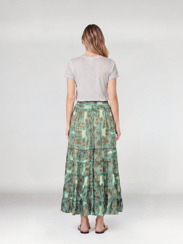 Falda Mujer Giovanna Turquesa Lineatré