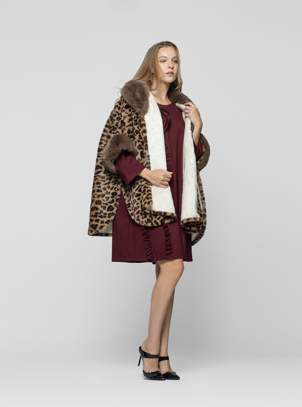 PONCHO SERENA LEOPARDO