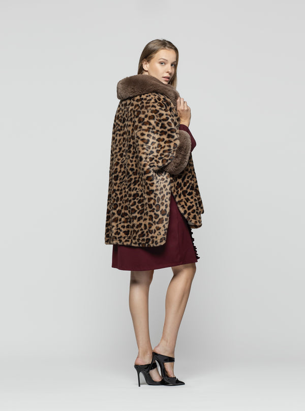 PONCHO SERENA LEOPARDO