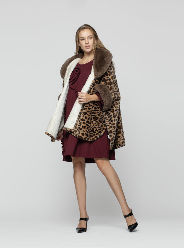 PONCHO SERENA LEOPARDO